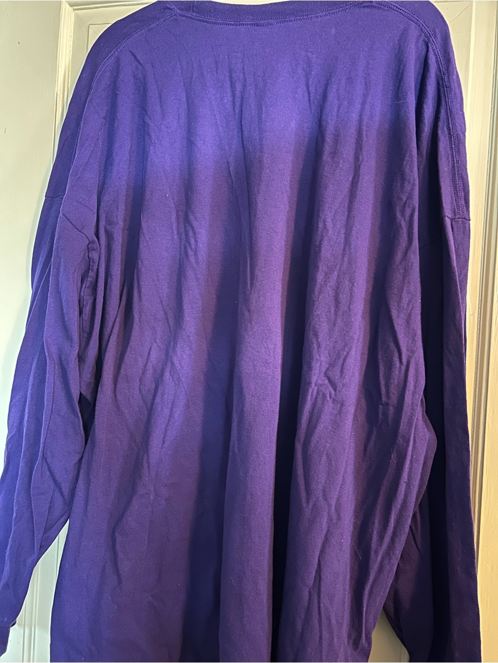 Crayon Print Purple long sleeve Tee 5x - Picture 4 of 6